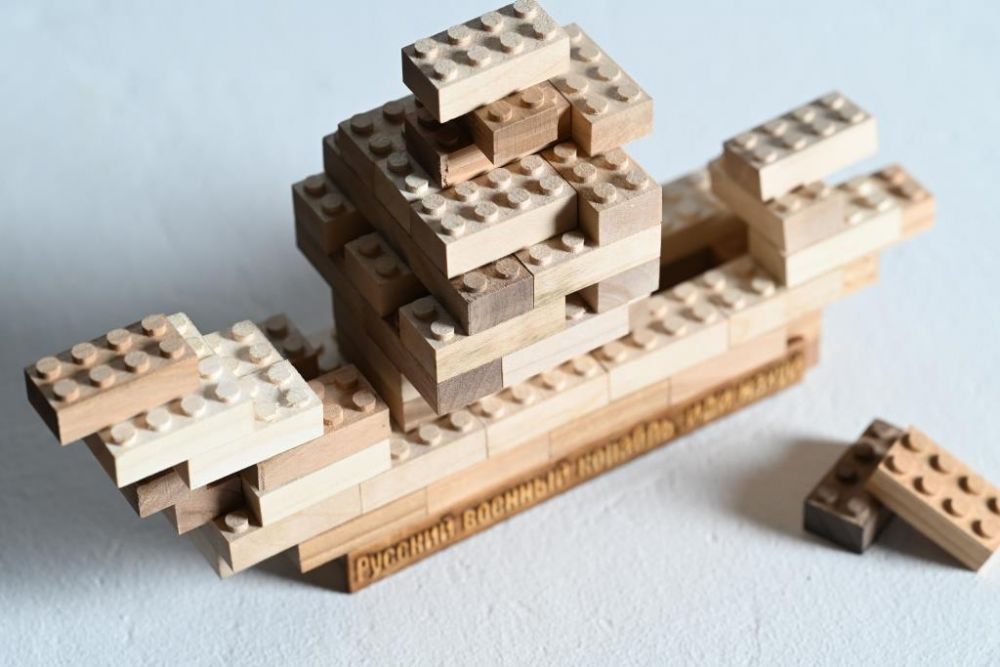 Boat Wooden Building Blocks Set